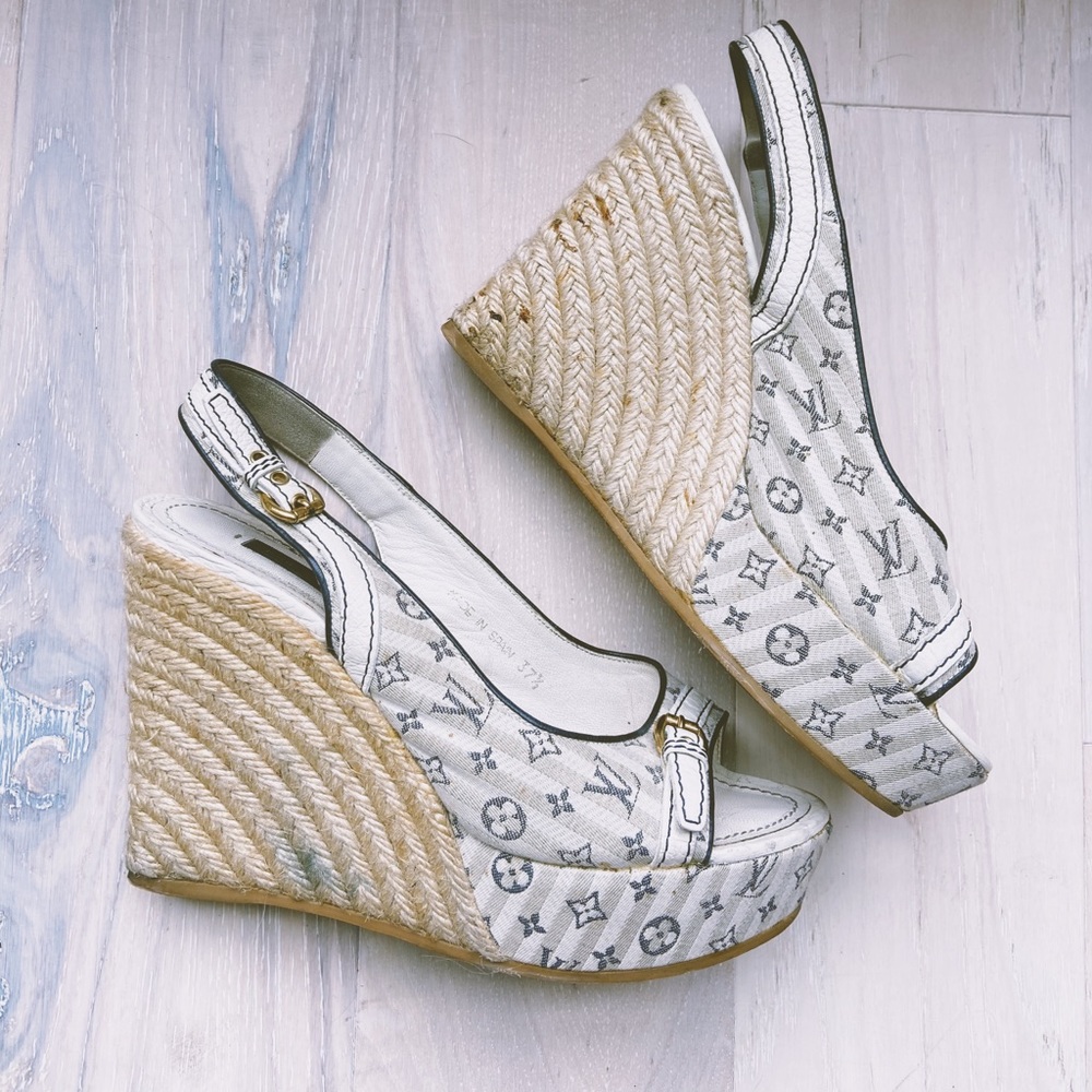 Louis Vuitton Cruise Collection Wedge Heels 37.5